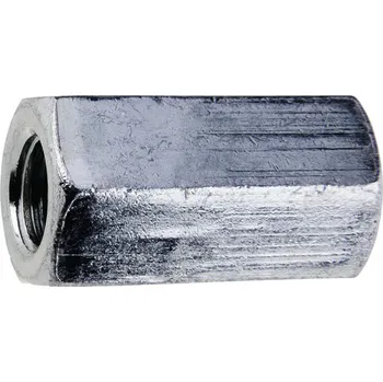 Matice Matice prodlužovací M8 šestihranná, zinek bílý, 100ks