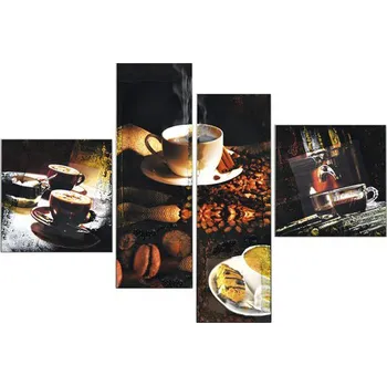 Obraz Obraz na plátně, ručně domalovaný, Káva, 70x100cm