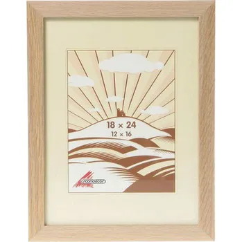 Rám na obraz Fotorámeček MDF 18x24 cm světle hnědý