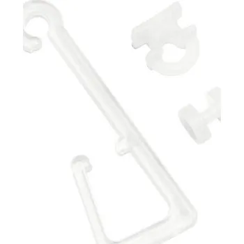 Uchycení záclony a závěsu Háček na závěs