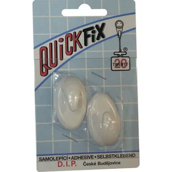 Věšák Háček samolepící Quickfix Typ 1 bílý - blistr