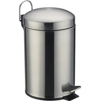 Odpadkový koš Odpadkový koš do koupelny nášlapný 3 litry nerez