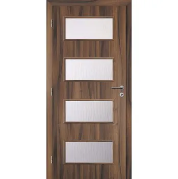 Interiérové dveře Interiérové dveře Solodoor Zenit 28 prosklené 90 L ořech (VÝROBA NA OBJEDNÁVKU)
