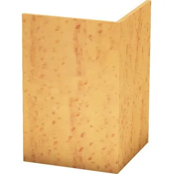 Stavební profil Rohový profil z tvrzeného PVC buk 30x30mm; 250cm; bez děrování