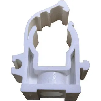 PVC příchyt jednoduchý pro Cu trubku 15 mm