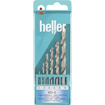 Vrták Vrták do kovu HELLER HSS-G Su CAS, Ø 2,3,4,5,6,8 mm, 6 ks, 5177313