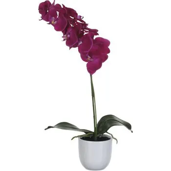 umělá květina Umělá květina phalaenopsis 60 cm fialová