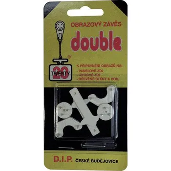 Věšák Obrazový závěs Double bílý blistr