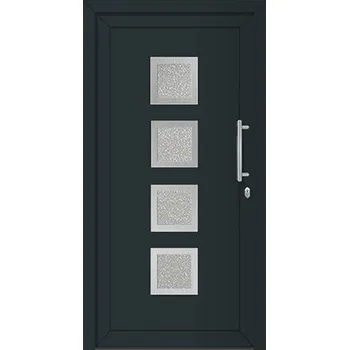 Vchodové dveře Vchodové dveře plastové A2350 100 P antracit/bílá