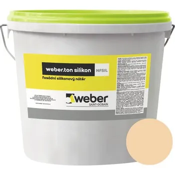 Fasádní barva Fasádní nátěr WEBER.TON silikon 25 kg OR2D oranžová