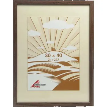 Rám na obraz Fotorámeček MDF 30x40 cm tmavě hnědý