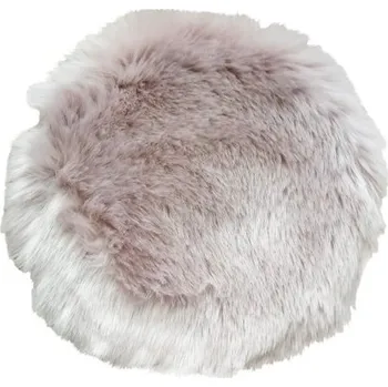 Podsedák Podsedák ovčí kůže umělá Ø35 cm růžová