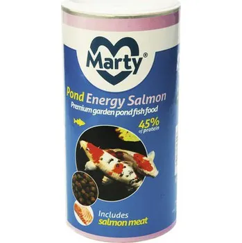 Krmivo pro rybičky Krmivo pro jezírkové ryby MARTY PondEnergySalmon 1 l
