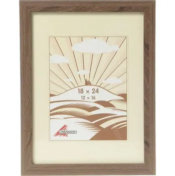 Rám na obraz Fotorámeček MDF 18x24 cm tmavě hnědý