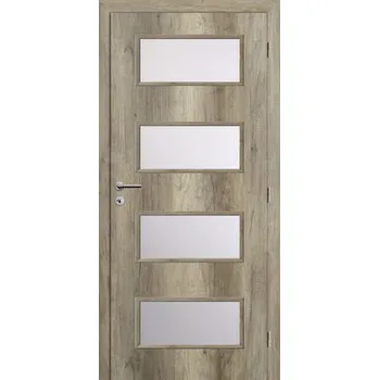 Interiérové dveře Interiérové dveře Solodoor Zenit 28 prosklené 60 P dub canyon (VÝROBA NA OBJEDNÁVKU)