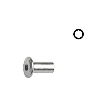 Matice Matice spojovací nábytkářská M6x12/15 ZB 10ks