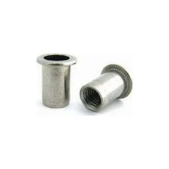 Nýt Bralo Matice nýtovací plochá M5x12 (0,5-3,0) hladká otevřená, nerez A2 10ks