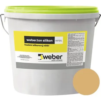 Fasádní barva Fasádní nátěr WEBER.TON silikon 25 kg OK4B okrová