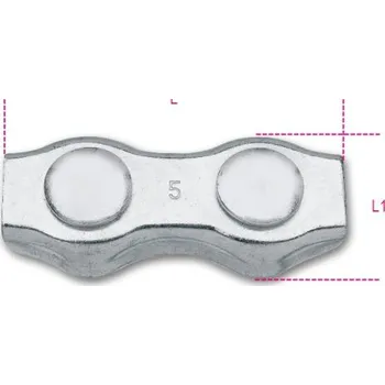 Stahovací páska ZÁTISK LANOVÝ SEDLOVÝ DVOJITÝ POZINK-MODEL 8017DZ FI 5MM POZINKOVANÝ (ZÁTISK LANOVÝ SEDLOVÝ DVOJITÝ POZINK-MODEL 8017DZ FI 5MM POZINKOVANÝ)