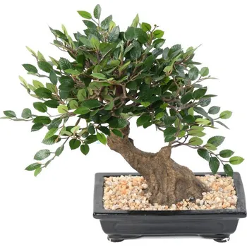 umělá květina Umělý Bonsai Jilm v květináči, 30cm