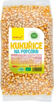 Popcorn Wolfberry Kukuřice na popcorn Bio 1 kg