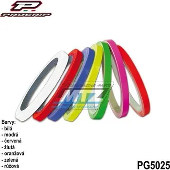 Polepy ráfků + aplikátor - modré (reflexní) - šířka 7mm