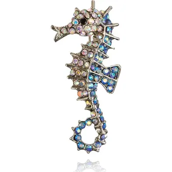 Brož Amparo Miranda® Brož Mořský koník BC18Y modrý