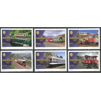 Poštovní známka (2018) MiNr. 2398 - 2403 ** - Isle of Man - 125 let elektrická dráha na ostrově Man (I); Europa: mosty