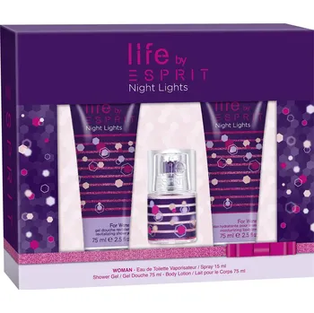 Parfém Esprit Night Lights toaletní voda dámská 15ml + 75ml sprchový gel + 75ml tělové mléko