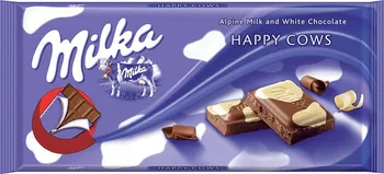 Čokoláda Milka Milk/White Happy Cows 30 % 100 g