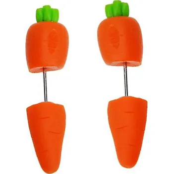 Náušnice Načančaná.cz Náušnice 3D Mrkev