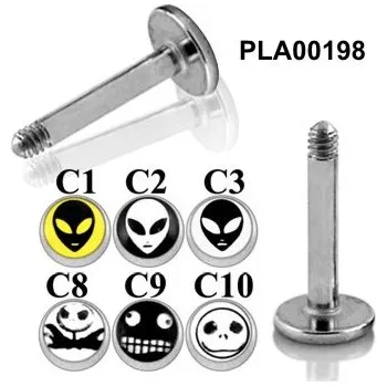 Piercing Piercingate Labreta PLA00198 - Barva/Motiv: C3