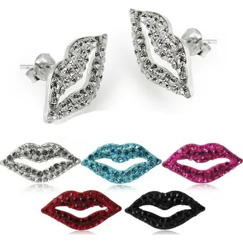 Piercing Piercingate Náušnice (stříbro 925/1000) - pusa NAU00872 - Materiál: Stříbro, Ryzost: 925/1000, Barva/Motiv: Tyrkysová