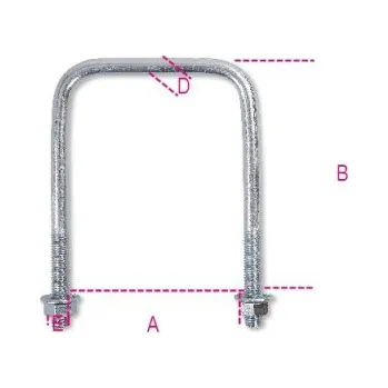 Stahovací páska ÚCHYT TYČOVÝ OBDELNÍKOVÝ -MODEL 8383C 100X155XM10MM POZINK ŽÁROVÝ (ÚCHYT TYČOVÝ OBDELNÍKOVÝ -MODEL 8383C 100X155XM10MM POZINK ŽÁROVÝ)