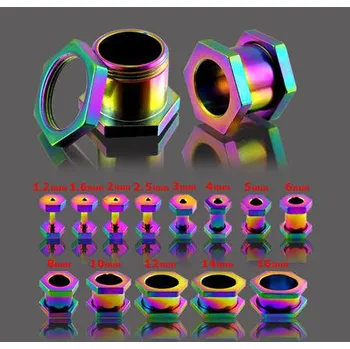 Piercing Piercingate Tunel do ucha - matice PTP00154 - Průměr Tunely, plugy, roztahováky: 8 mm