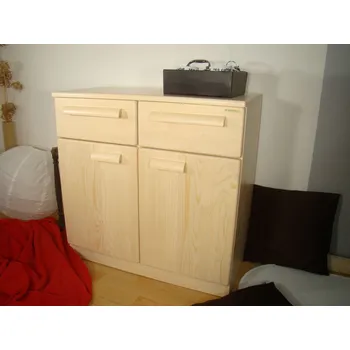 Komoda dřevěná komoda z masivu do ložnice KATRIN DV (kombinovaná komoda masiv )