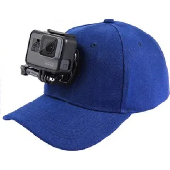 Sportovní kšiltovka s držákem na kameru - Modrá
