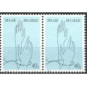Poštovní známka (1962) MiNr. 1284 ** - Belgie - 2-bl - Vzpomínka na oběti koncentračních táborů