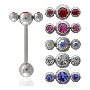 Piercing Piercingate Piercing do jazyka PCI00244 - Barva/Motiv: Růžová