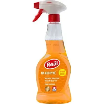 Čisticí prostředek do kuchyně Odmašťovač Real s rozprašovačem, 550 g