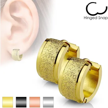 Piercing Piercingate Náušnice NAU00944 - Další rozměry: Šířka: 4 mm, Barva/Motiv: Stříbrná