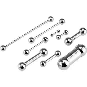Piercing Piercingate Činka s kuličkami PCI00001 - Délka tyčky: 32 mm, Kuličky: 5 mm, Průměr tyčky: 1,6 mm