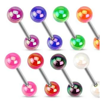 Piercing Piercingate Činka do jazyka PCI00265 - Barva/Motiv: Oranžová