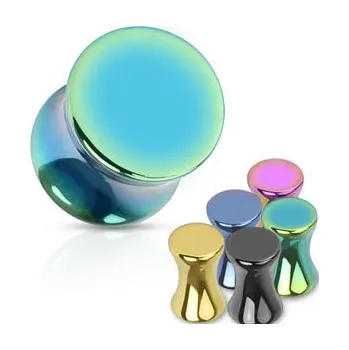 Piercing Piercingate Plug do ucha - anodizovaný PTP00170 - Barva/Motiv: Zlatá, Průměr Tunely, plugy, roztahováky: 10 mm
