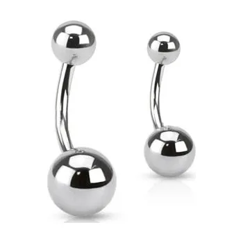 Piercing Piercingate Banánek s kuličkami PBK00015 - Délka tyčky: 12 mm, Kuličky: 5/8 mm, Průměr tyčky: 1,6 mm