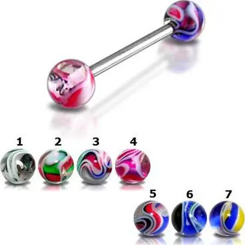 Piercing Piercingate Piercing do jazyka PCI00219 - Barva/Motiv: 2