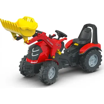 Dětské šlapadlo Rolly Toys X Trac Premium s nakladačem červený
