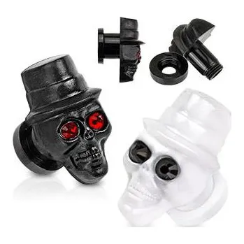 Piercing Piercingate Plug do ucha PTP00153 - Barva/Motiv: Bílá, Průměr Tunely, plugy, roztahováky: 10 mm