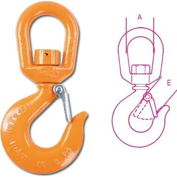 Stahovací páska HÁK OTOČNÝ -MODEL 8063 DOR. 1120 KG ALLOY STEEL LAKOVANÝ CE EN 1677-1 TŘÍDA 8 (HÁK OTOČNÝ -MODEL 8063 DOR. 1120 KG ALLOY STEEL LAKOVANÝ CE EN 1677-1 TŘÍDA 8)