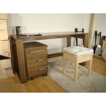 Psací stůl ROALHOLZ Dřevěný psací stůl masiv GENIUS moření